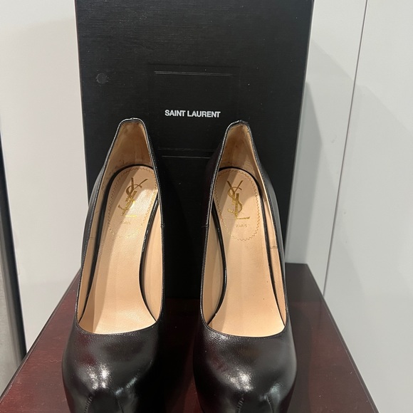 YSL Saint Laurent ❗️AUTHENTIC ‼️ Black Platform Tribtoo pumps, Women Size 39 - Picture 7 of 13